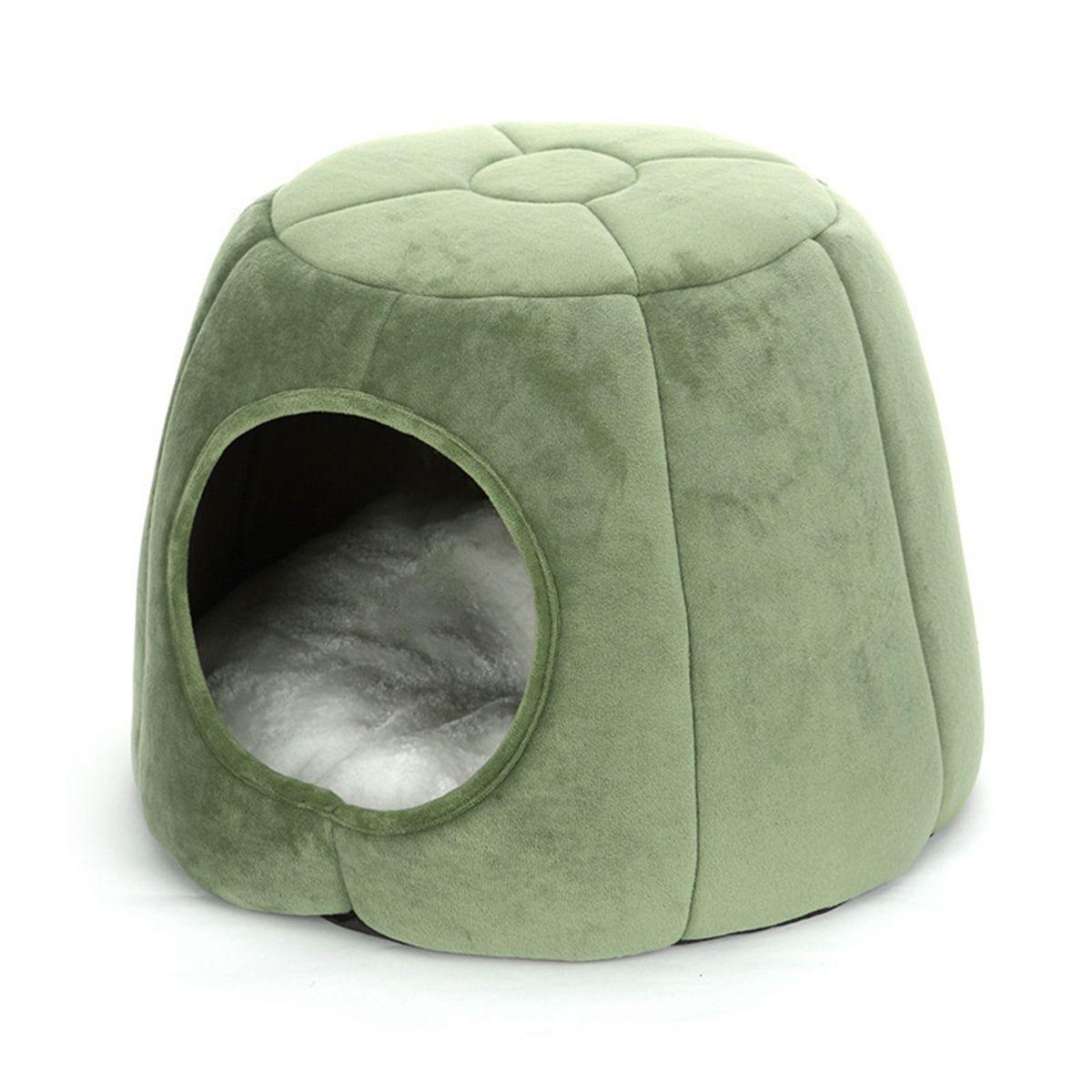 

Hedgehog Sugar Glider Guinea Pig Plush Cozy Soft Hideout Hamster House Pet Tent Cave Bed Stump зелёный