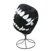 Elastic Y2K Knitted Hat Halloween Black White Pullover Cap Personality Jacquard Woolen Hat  Girls