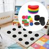 Markers Carpet Sticker 10cm Bright Colors Personal Floor Dots Marker for Yoga Exercise Gaming