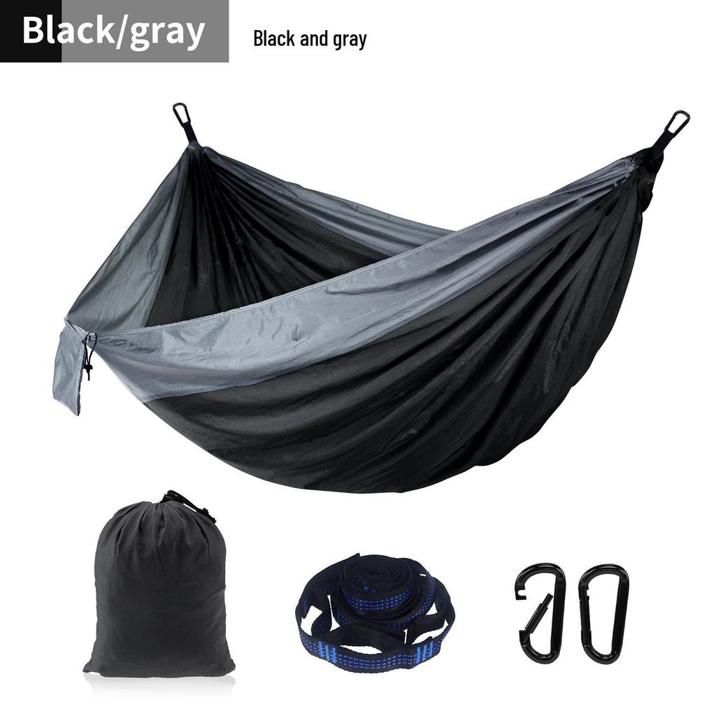Adjustable Straps Nylon Hammock - High-End Single/Double Outdoor Use