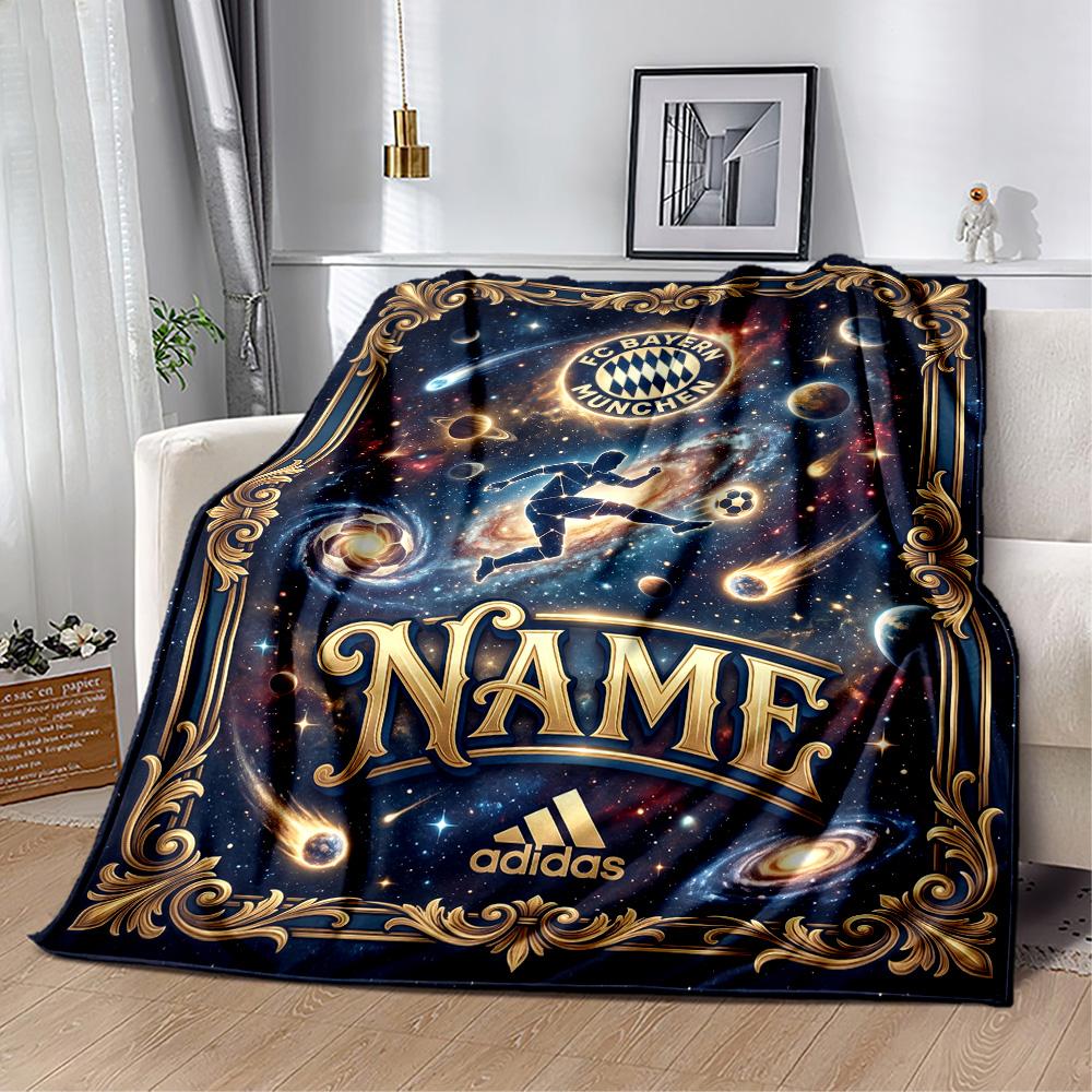 Denmark Football Dreams Customize Your Name Blanket Gift Customizable Blanket Durable Comfort Versatile for Couch Sofa Chair Office