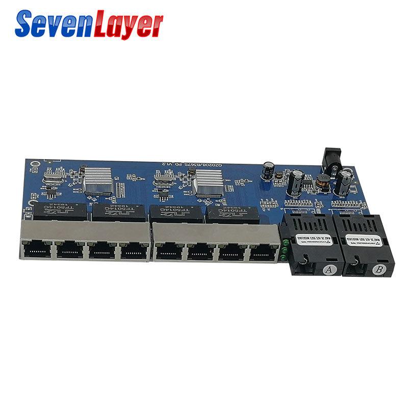 2SC8LAN 2FO8E Reverse Gigabit PoE Switch with 2 Optical & 8 Electrical Ports