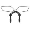 Motorcycle rearview mirrors set adjustable rotatable fit most motorcycles with 20 to 24mm diameter handlebar wide glass lens
