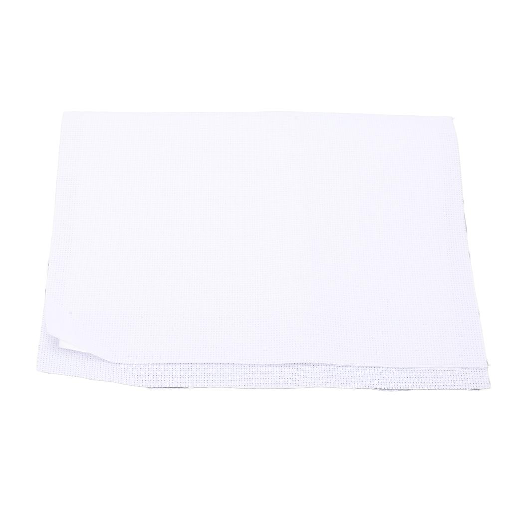 Crossing Stitch Mesh Cloth 14CT 30x45cm White Cotton Material Embroidery Supplies for Handbag Purse