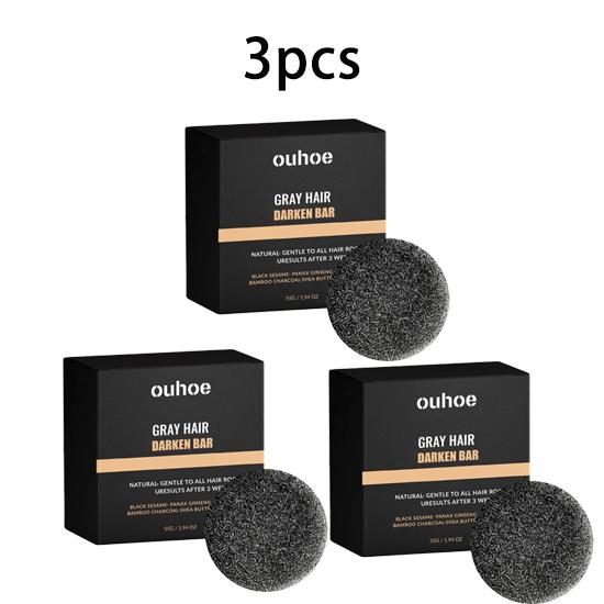 OUHOE Herbal Shampoo cleansing Soap gently cleans the surface of the hair, moisturizes dry frizz, and daily supple maintenance soap 55g
