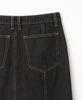 Milo Woman Vintage Denim Flare Skirt [Vintage Brown]