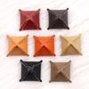 2pcs Autumn And Winter Leather Black Special-Shaped Zongzi Buttons High-End Leather Jacket Woolen Trench Coat Leather Buttons Wool Coat Jacket Buttons