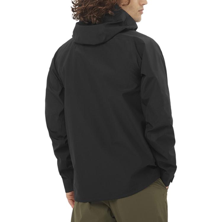 SALOMON Outline Gore-Tex 3L GTX Wasserdicht Winddicht Shell Jacke Herren Jacken Tief-Schwarz LC2536500