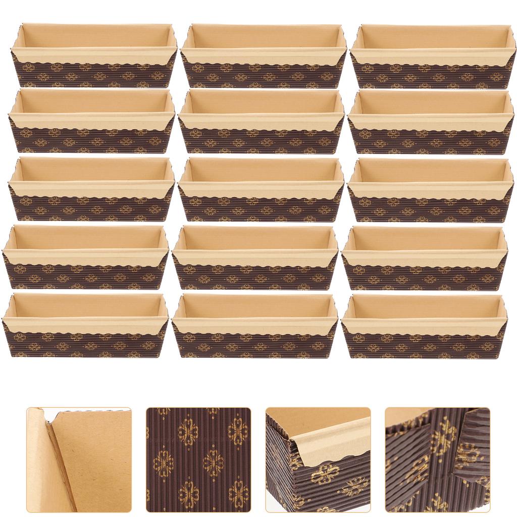 25 szt. Papierowe foremki do pieczenia chleba, formy do pieczenia, naczynia, niebieskie opakowanie, tacki na ciasto, wyściółki do prostokątnych mini miseczek, muffinek