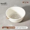 Weimuke Double-Layer Petal Drain Basket & Fruit Bowl