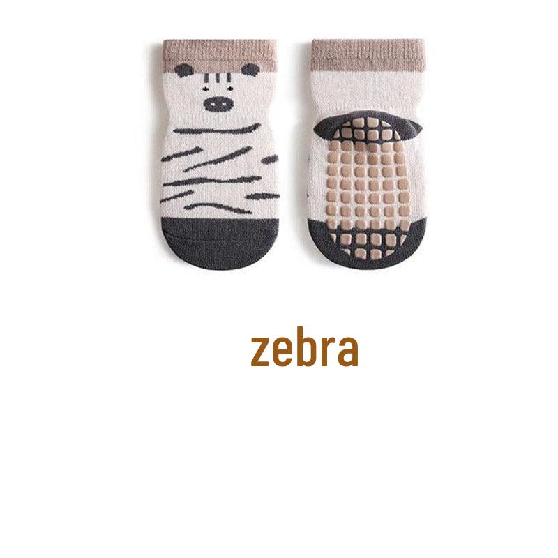 Baby Cartoon Anti-Slip Indoor Socks - Cotton, Thin, Ideal for Spring/Summer