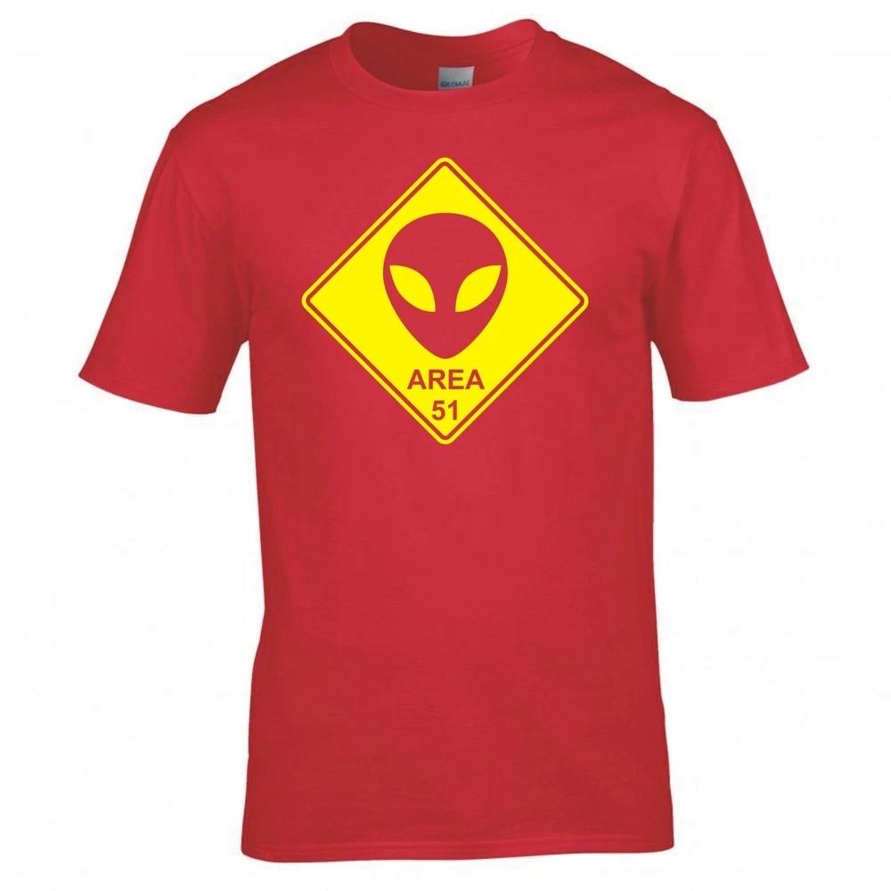 Funny Alien Area 51 Road Sign Tshirt