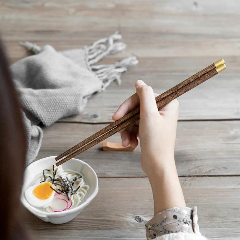 High-grade Wooden Chopsticks Wax-free and Unlacquered Round Wood Household or Gift Chinese Style Chopsticks Kitchen Tableware