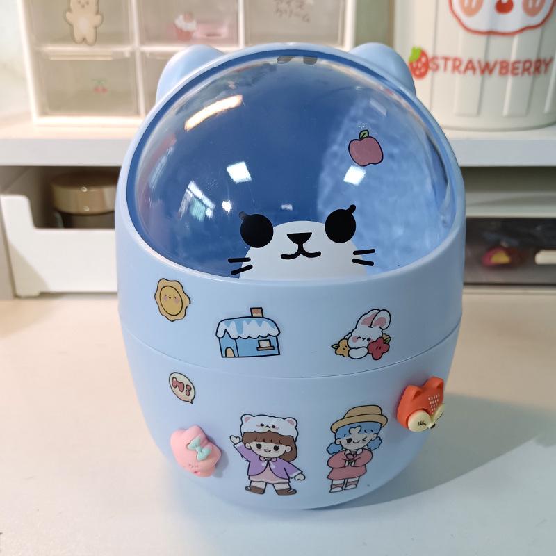 

Мини-корзина для мусора и ящик для хранения в виде милого медведя для студентов и общежитий