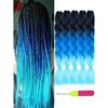 5pcs 24 Inch Ombre Braids Jumbo Braiding Hair Ponytail Synthetic Crochet Hair Extensions Fashionable For Daily Use Party Cosplay