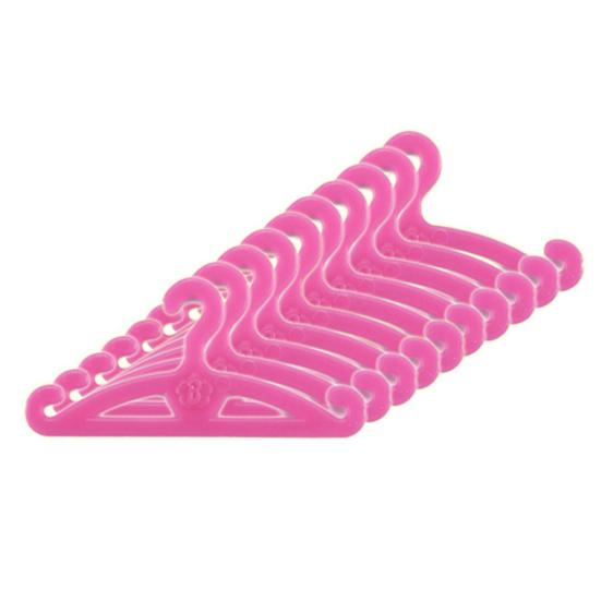 10 шт Вешалки для одежды Сердце Линейная форма Держатель Девочка Детские Игрушечные Аксессуары для Куклы B розы красного 389₽