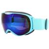 Verdant Touch Schneebrille Kinder Skibrille, Antibeschlag Winddicht Schneebrille, Doppellagige PC-Linse, Blau für Skifahren, Klettern, 12