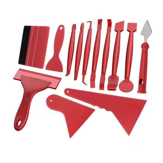 

13 шт./компл. набор инструментов для стайлинга автомобилей, сглаживания пленки, скребка и ракеля