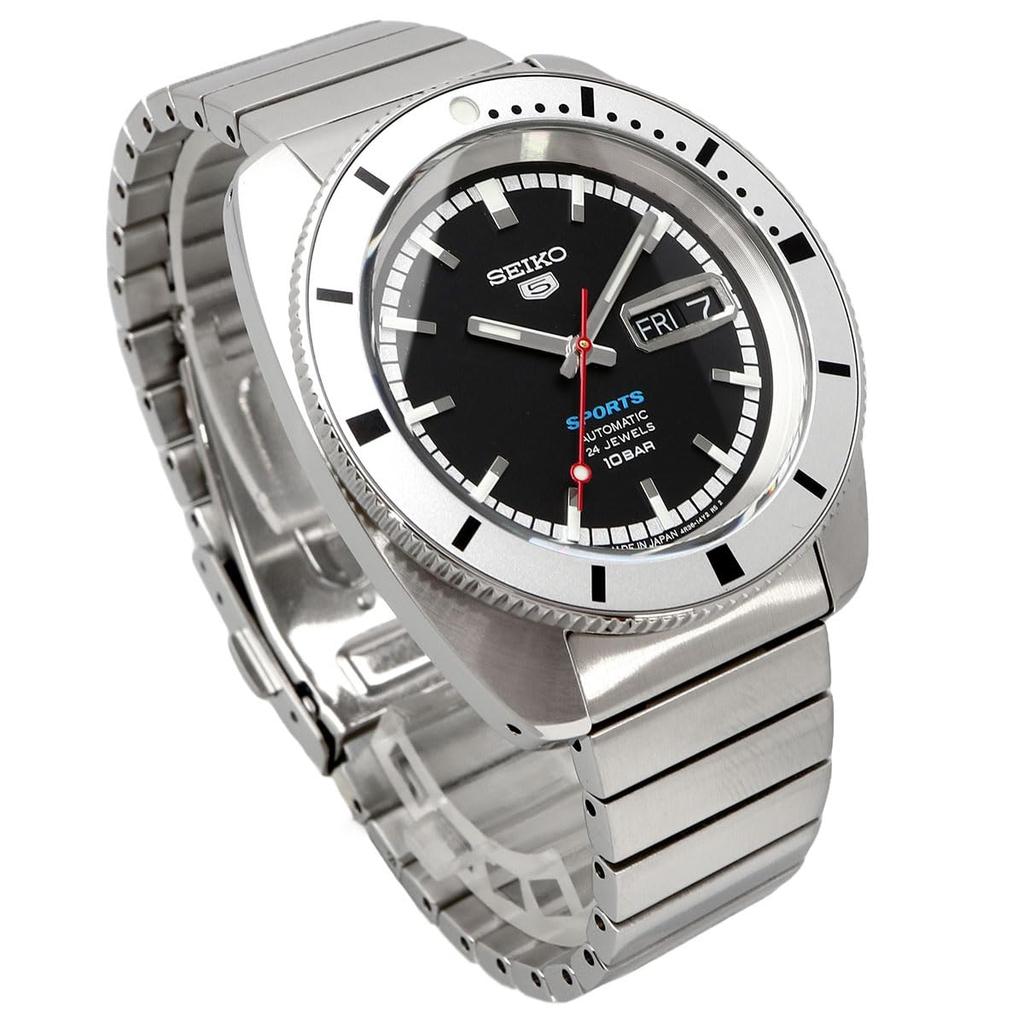 Seiko 5 SPORTS Automatyczny Zegarek Mechaniczny Wzór Heritage Przedruk Model Limitowany Five Sports Wyprodukowano w Japonii SRPL05 Srebrny x Czarny Model Zagraniczny [Seiko]