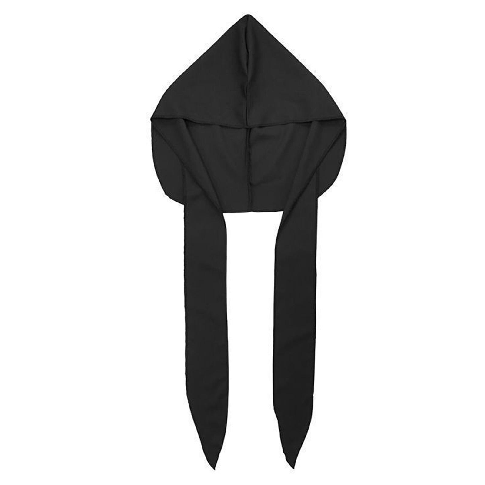 Hip Hop Durag Bandana Doo Rag Szalik na głowę dla kobiet mężczyzn Kwadratowy turban Szalik na głowę Punk Nakrycie głowy 6 gray