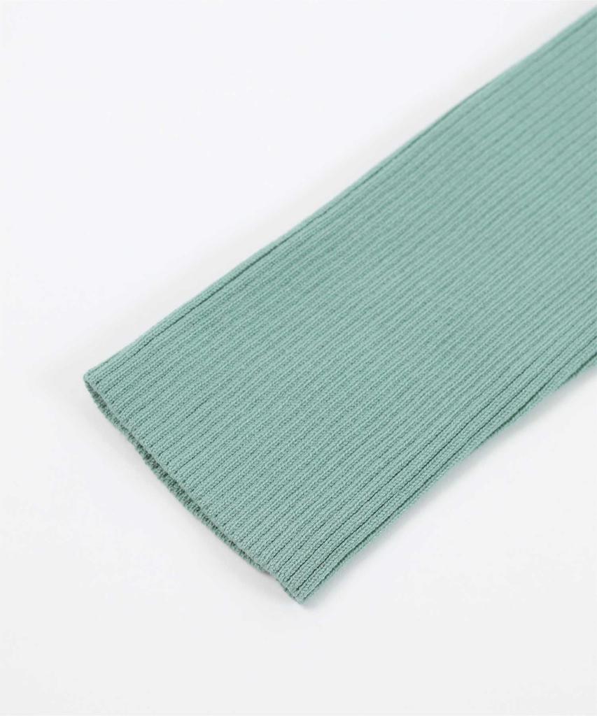 Yours Heart Neck Knit BEXT0243 L Mint Anti-Pilling Women's