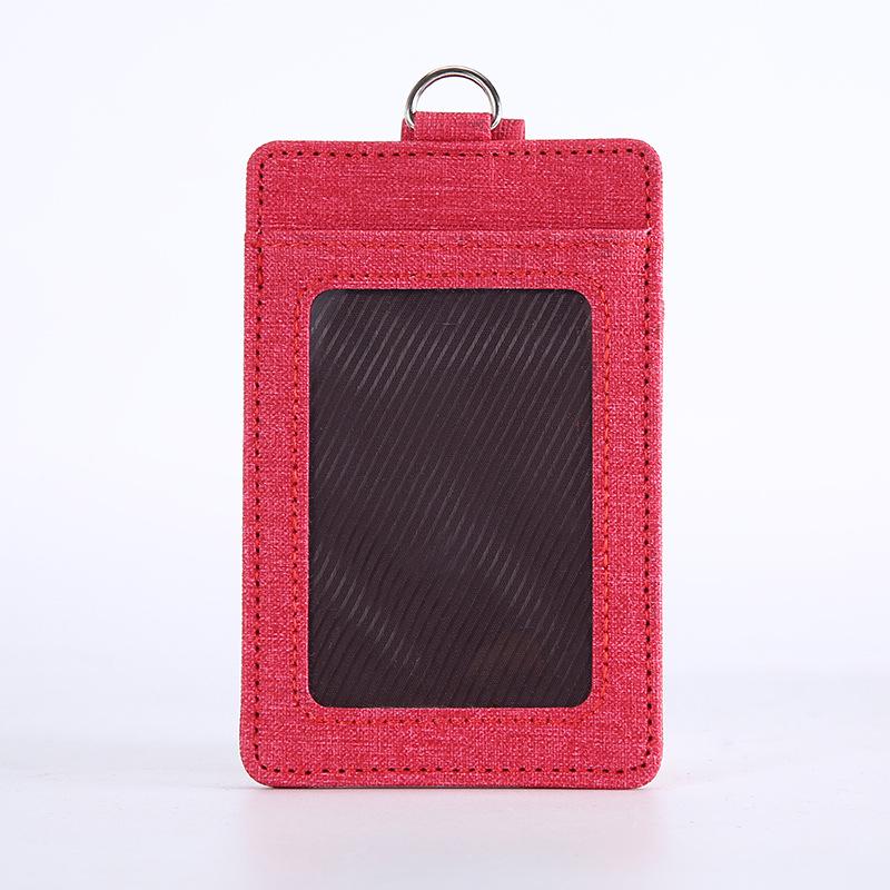 Выдвижной ПУ бейдж-холдер с ланьярдом для ID- и пропусков