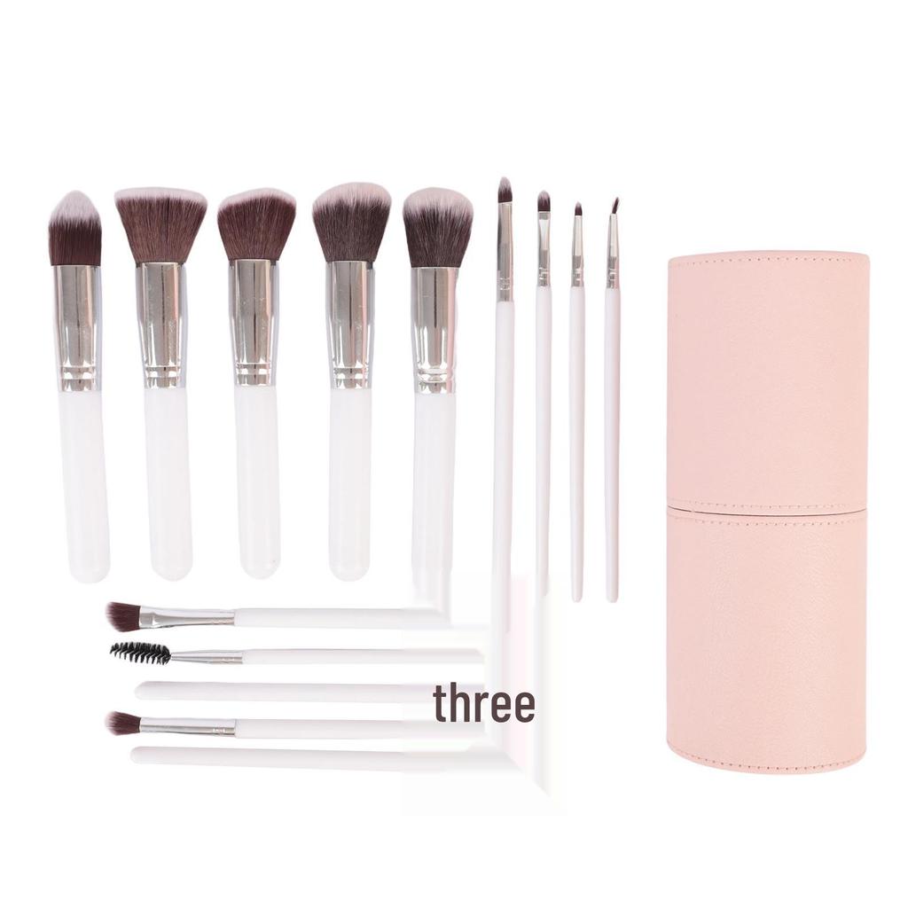 14-Piece Long-Handled Makeup Brush Set: Includes Blush, Eyeshadow, Powder, and Foundation Brushes