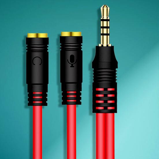 Adaptör Kablosu 2'si 1 Arada 3.5mm Kulaklık AUX Yüksek Kaliteli Ayırıcı Dönüştürücü Cep Telefonu için
