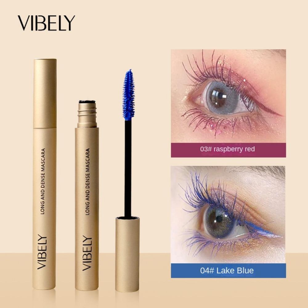 

VIBELY Small Golden Tube Pole Tube Curl Тушь для ресниц без обморока Длинная цветная основа для туши
