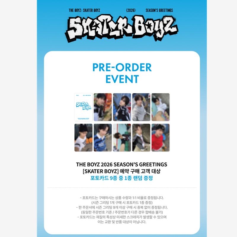 

[Предзаказ] THE BOYZ - 2026 SEASON’S GREETINGS [SKATER BOYZ] (Онлайн-преимущество) POB STANDARD