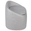 EPP Toilet Chair Bedside Commode Chair Multifunctional Shower Chair with Solid Bucket for Elderly Pregnant Women Gray
