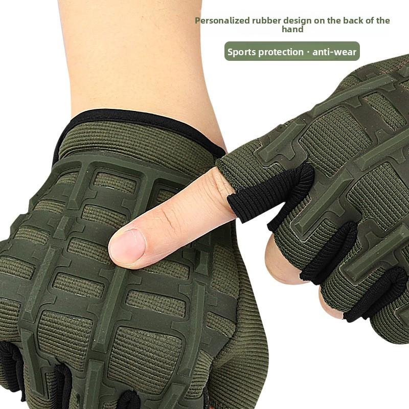 Half Finger Tactical Gloves for Men Women Outdoor Sports Cycling Mountaineering Non-slip Breathable Wear-resistant
