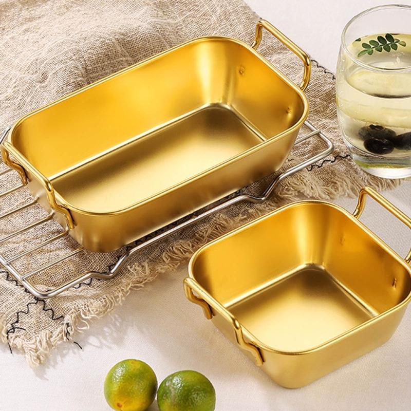 Multifunctional Stainless Steel Toddler Plates Set for Kids, Durable Metal Dinnerware, Safe for Oven and Dishwasher Use