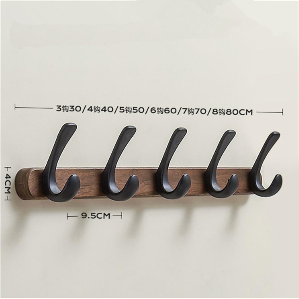 Robe Hook,Clothes Hook,Kitchen Hooks, Wood and Aluminum Towel Hanger Wall Mounted Towel Hooks kitchen hooks bathroom accessories