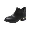 New Autumn Booties Women's Round Toe Spliced Rear Zipper Soft Sole Anti-Slip Wear-Resistant Ankle Boots