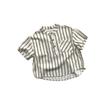 Trendy Kids' Summer Striped Shirt - Unisex Japanese Korean Style Short Sleeve Top