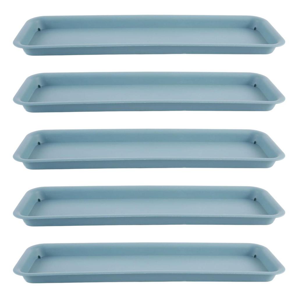 5x Plant Saucers Plant Trays Rectangular Pot Saucers Flower Pot Drainage Tray