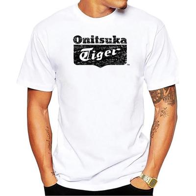 Fun Onitsuka Tiger Logo Print Unisex T-Shirt