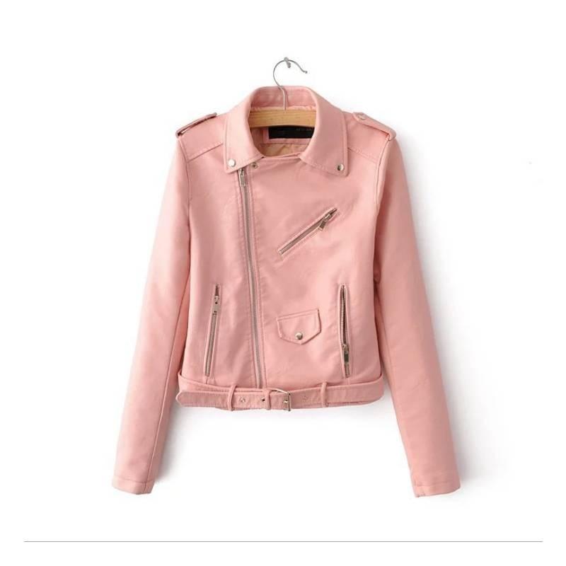 Crossborder 2025 Womens Punk Leather Jacket With Pu Splicing For Streetwear Fashion
