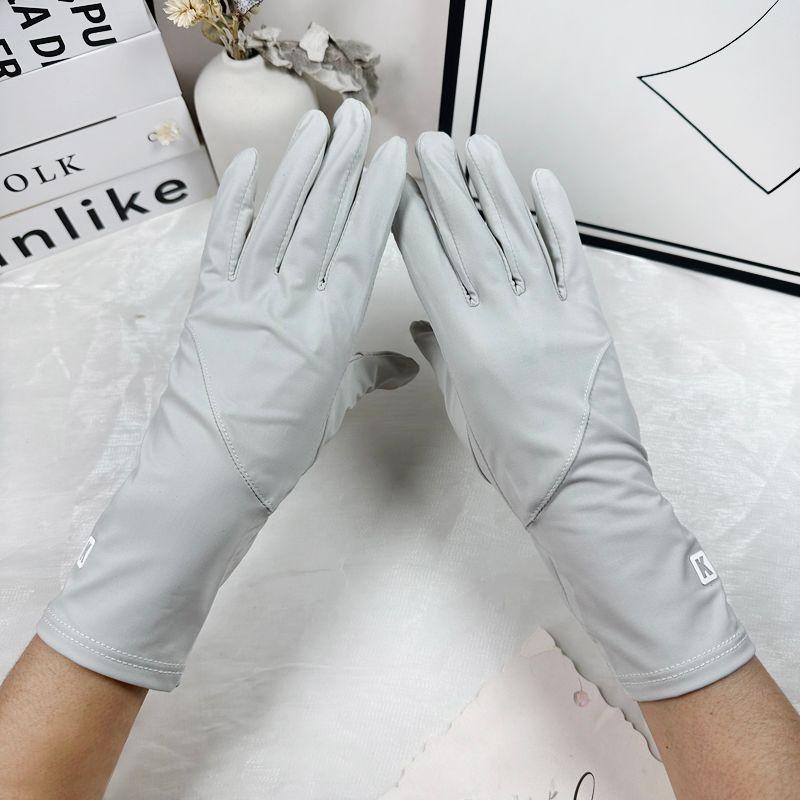 

Sun Protection Gloves Women Summer Ice Silk Thin UV Protection Sunshade Riding Electric Car Driving X-long Open Finger Touch Screen K standard sun protection light gray All yards