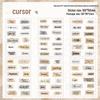 Yuezhen Retro English Text Die-Cut PET Sticker for Journals