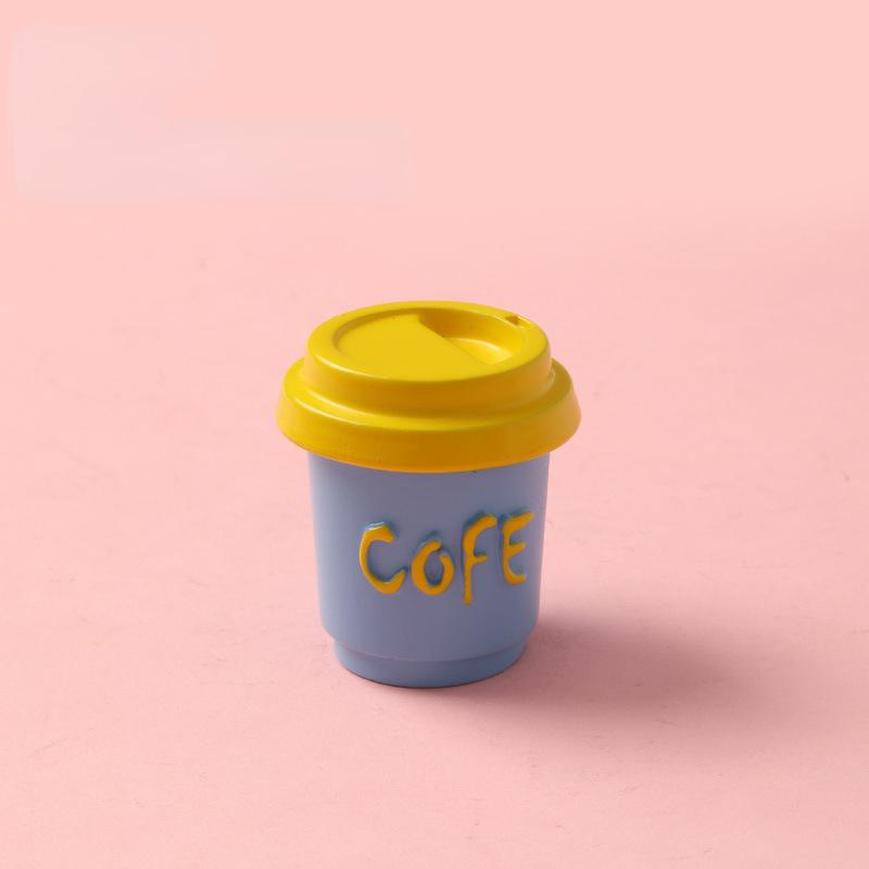 Multi Color Coffee Cup Refrigerator Sticker Creative 3D Magnetic Sticker Magnetic Suction Simulation Decoration