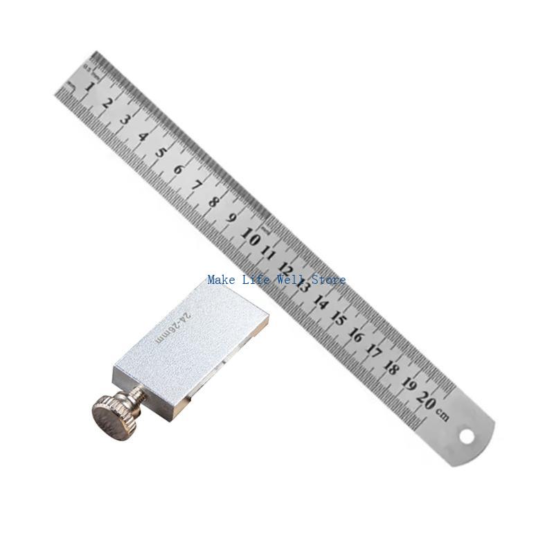 Carpentry Square with Positioning Slide Stop Woodworking Tool Marking Gauge