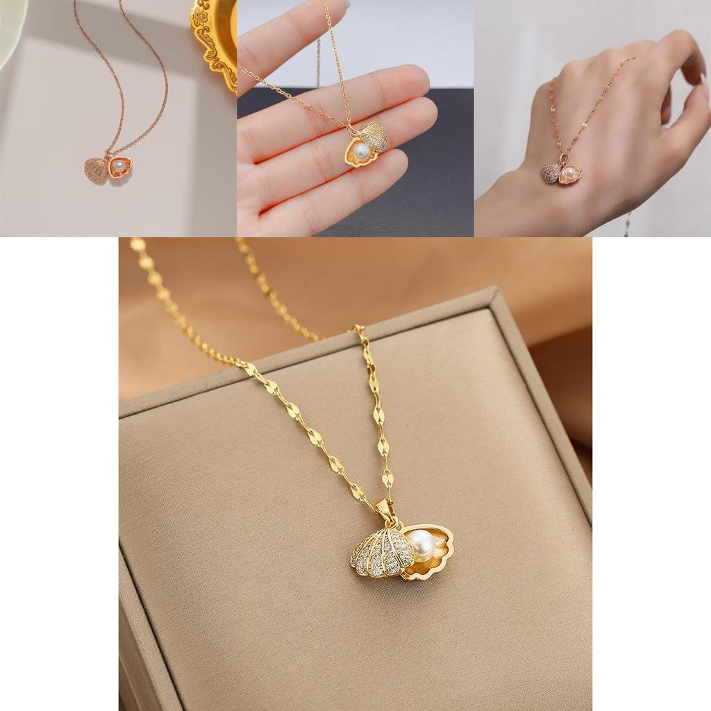 Elegant Geometric Pearl Necklace With Electroplated Alloy And Irregular Pattern For Women