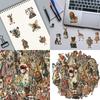 50 Sheets Victorian Era Sticker Scrapbook Sticker Stationery Sticker Reward Sticker Retro Decorative Label for Laptop