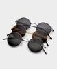 Lingkeonpeuleim 28609 Ultra-Slim Titanium Sunglasses Brown