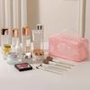 Transparent Mesh Storage Bag with Partition Pockets, Visible Large Opening for Easy Access, Essential for Travel