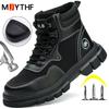 Fashion Work Safety Shoes Men Anti Smashing And Anti Piercing Indestructible Shoes Anti Scalding Work Shoes Steel Toe Sneakers