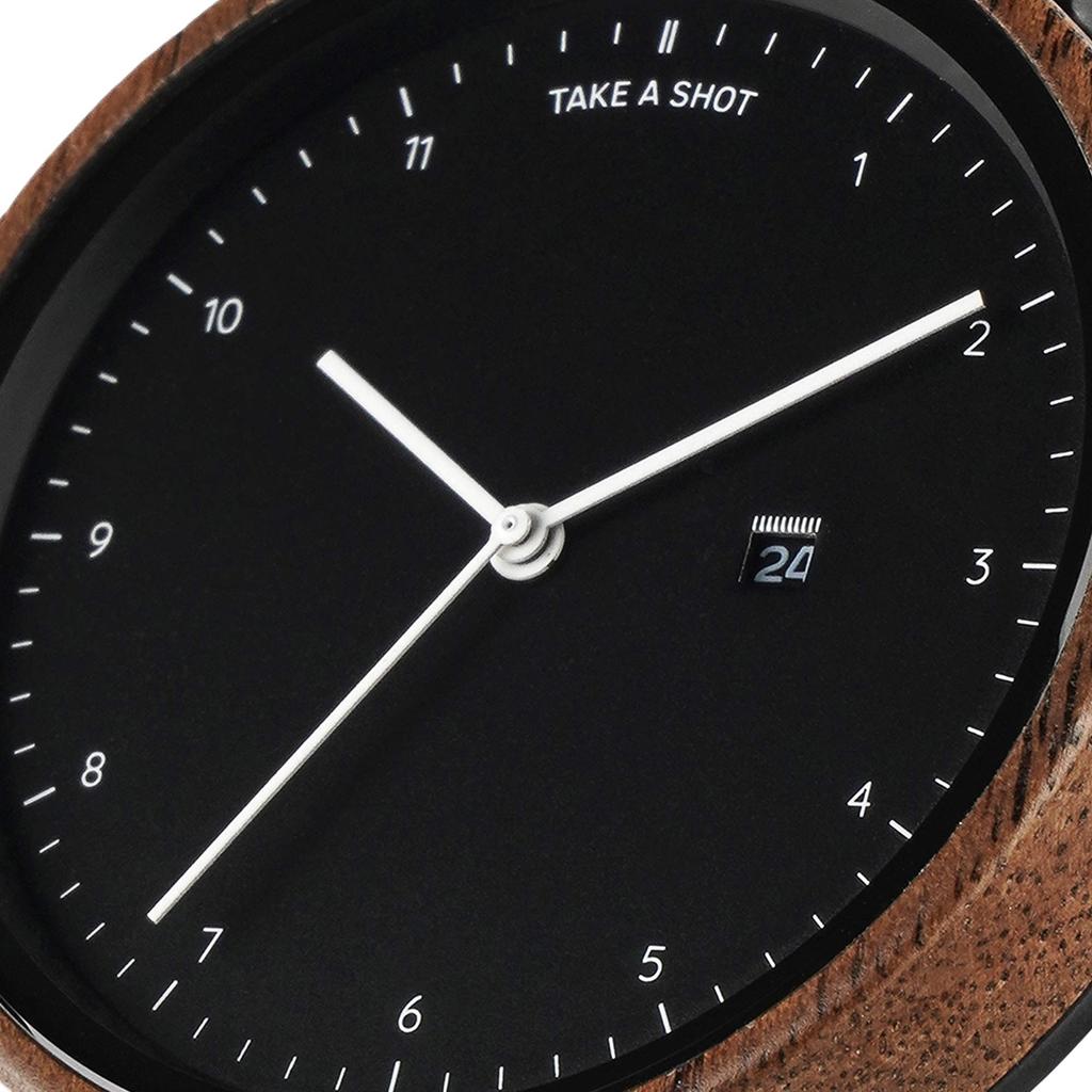 Shot Shot Gwen 37mm Walnut Watch Men's
