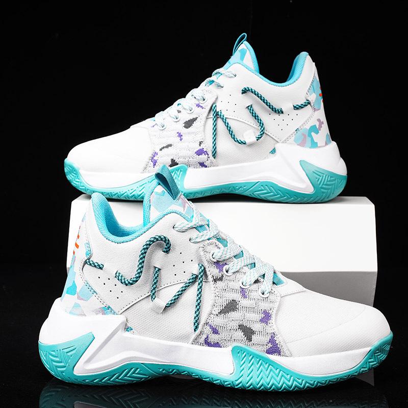 Herren Sommer Mesh Basketball Sneaker - Atmungsaktiv, Weiche Sohle, Rutschfeste Low-Top Laufschuhe